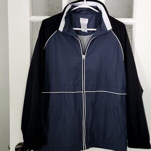 Vintage 90s Blue And White Unisex Windbreaker